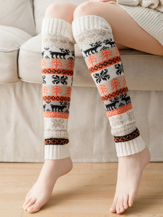 Strick-Beinwärmer für Damen aus Acrylfaser – warm und vielseitig für Herbst und Winter