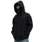 Unisex-Kapuzenjacke mit integriertem Gesichtsschutz und Reißverschluss – Warmer Hoodie für Outdoor-Aktivitäten