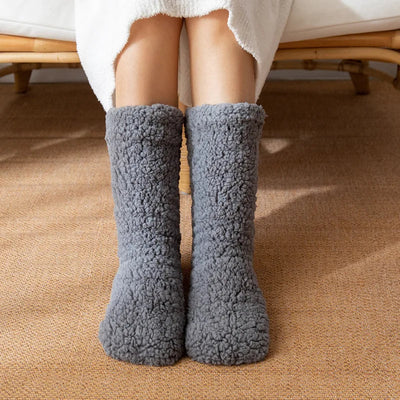 Thermosocken für Damen und Herren – rutschfest, mit hohem Schaft, aus Kaschmir für den Winter