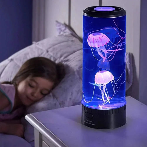 Tischleuchte mit Quallenbewegung – LED-Quallenlampe für entspannende Atmosphäre
