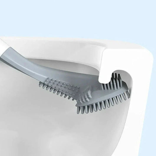 Toilettenbürste mit Selbstreinigungsfunktion zur hygienischen Reinigung des WC-Randes