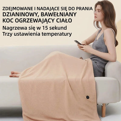 USB-Heizdecke mit 8 Heizzonen – Schnelle Wärme für Nacken bis Knie, tragbar für Zuhause und Büro 3