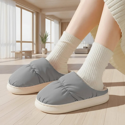 USB-beheizbare Hausschuhe für Damen und Herren als Plüsch-Fußwärmer für Zuhause und Büro