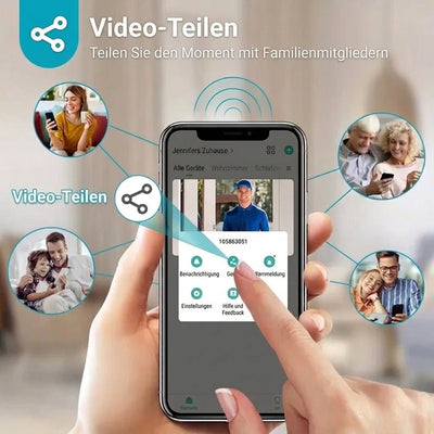 Video Türklingel mit Kamera – Kabellos, 1080p HD, Zwei-Wege-Kommunikation