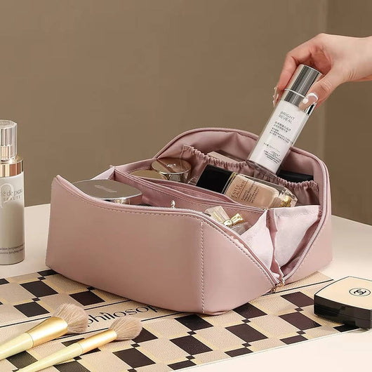 Wasserdichte Kosmetiktasche Damen – Großes Fassungsvermögen mit Fächern für kleine Gegenstände 5