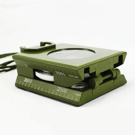 Wasserdichter Militärkompass mit Winkelmesser, kompakt für Outdoor und Survival