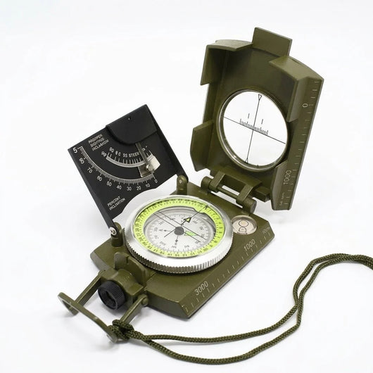 Wasserdichter Militärkompass mit Winkelmesser und Taschenrechner für Outdoor und Survival