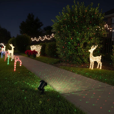 Weihnachtslaserprojektor für Außenbereich – Wetterfest, große Abdeckung bis 280 m² 7