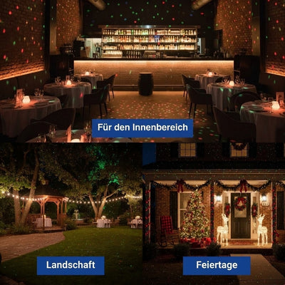 Weihnachts-Laserprojektor für den Außenbereich - Wetterfest, Projektionsfläche bis 280 m²