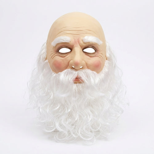 Weihnachtsmann Maske aus Naturlatex – Realistisches Design, Atmungsaktiv, Einheitsgröße