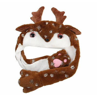 Weihnachtsmütze aus Plüsch – Warme Nikolausmütze für Erwachsene, Einheitsgröße 3