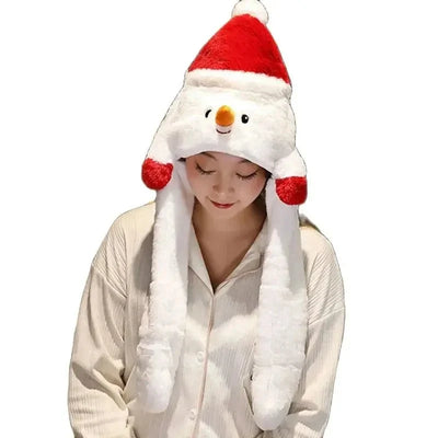 Weihnachtsmütze aus Plüsch – Warme Nikolausmütze für Erwachsene, Einheitsgröße 4