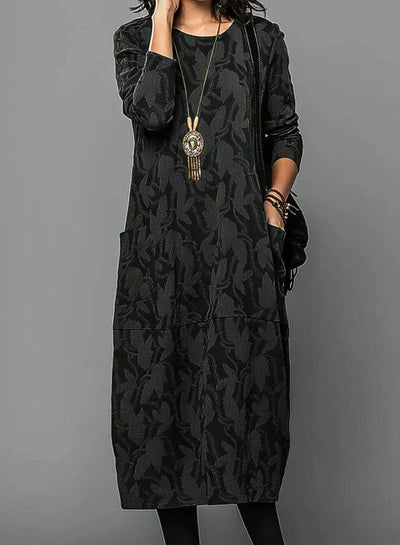 Winterkleid Damen mit Rundhalsausschnitt – Warmes Material, lässiger Schnitt 3