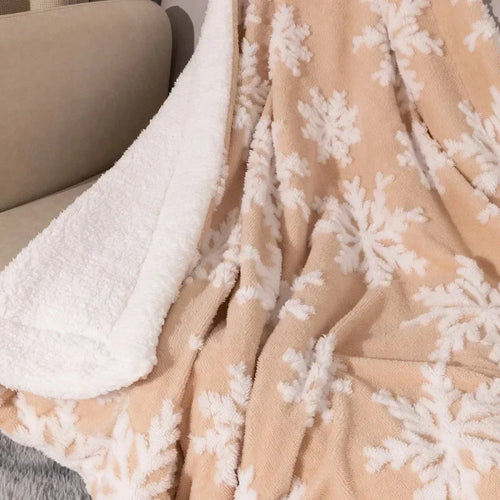 Wolldecke kaufen – Fleece und Lammwolle, 130x160 cm, warm und weich für Sofa und Bett