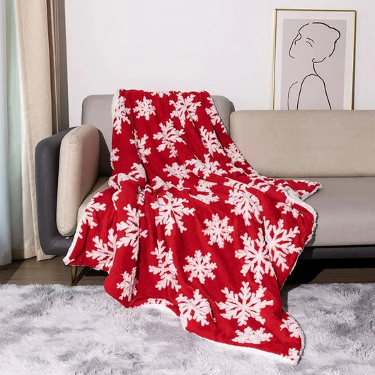 Wolldecke kaufen – Fleece und Lammwolle, 130x160 cm, warm und weich für Sofa und Bett 2