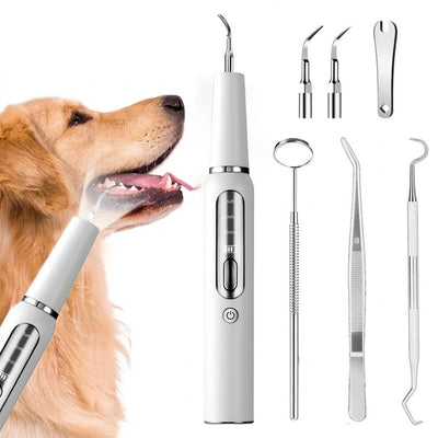Zahnpflege für Hunde – Ultraschall-Zahnsteinentferner mit LED-Beleuchtung und leisem Betrieb 0