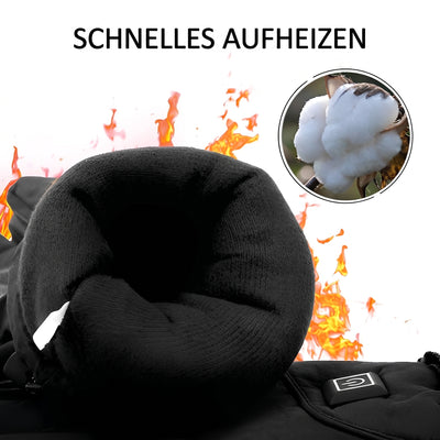 Innenansicht eines beheizbaren Handschuhs mit weichem Futter und einer Baumwoll-Einlage zur Veranschaulichung.