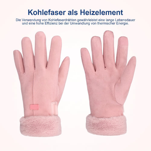 Beheizbare Winterhandschuhe für Damen – Wasserdicht, Touchscreen-kompatibel, 8 Stunden Wärme