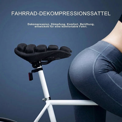 Dekompressions-Fahrradsattelkissen mit Stoßdämpfung für mehr Komfort und Belüftung bei der Fahrt.