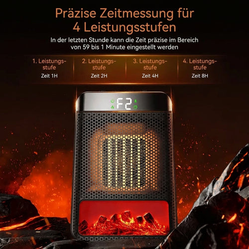 Elektrischer Heizlüfter mit PTC-Keramik – energiesparend, für Schlafzimmer und Büro
