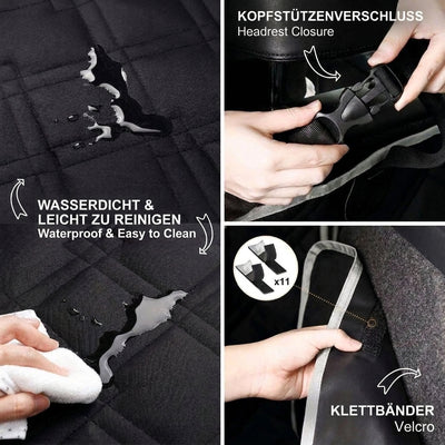 Wasserdichte Hundekofferraumabdeckung für SUVs mit Details zu Verschluss, Reinigung und Klettbefestigung