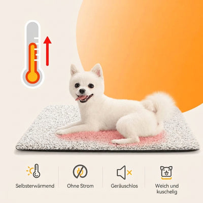 Selbstwärmende Matte für Katzen und Hunde – kabellos, tragbar, weich und gemütlich